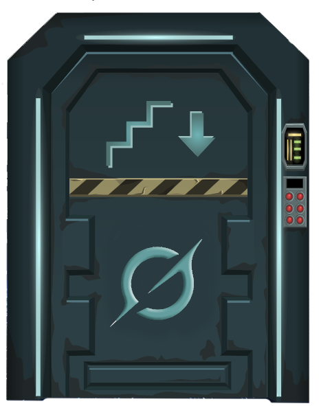 Electronic Door Illustration